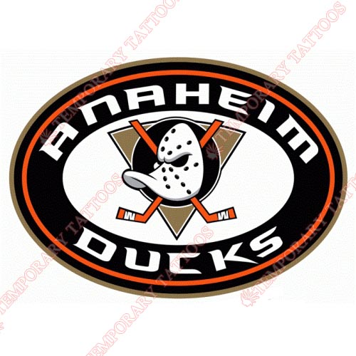 Anaheim Ducks Customize Temporary Tattoos Stickers NO.55